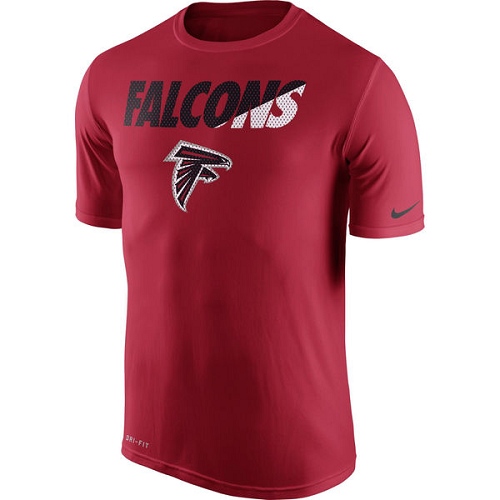 NFL Men's Atlanta Falcons Nike Red Legend Staff Practice Performance T-Shirt